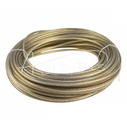 Muitinės patvirtintas plieninis brezentinis lynas su FI-6 mm danga, 34 m ilgio - LIC6MM