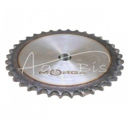 Grūdinto grandinės žvaigriovelis su flanšu, stebule 08B-1 Z-36 išorinis skersmuo - 150,6 mm MORGA - S08B136M