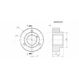 Bizon Rolmus šiaudų kratiklių pavaros skriemulio stebulė - 505063007
