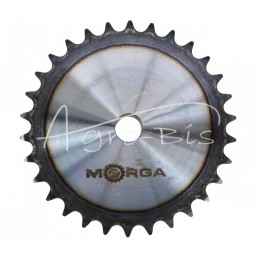 Grūdinto grandinės žvaigriovelis su flanšu, stebule 10B-1 Z-30 išorinis skersmuo - 158,8 mm MORGA - S10B130M