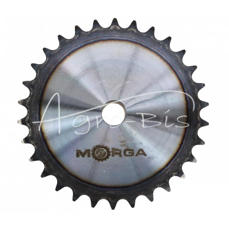 Grūdinto grandinės žvaigriovelis su flanšu, stebule 10B-1 Z-30 išorinis skersmuo - 158,8 mm MORGA - S10B130M