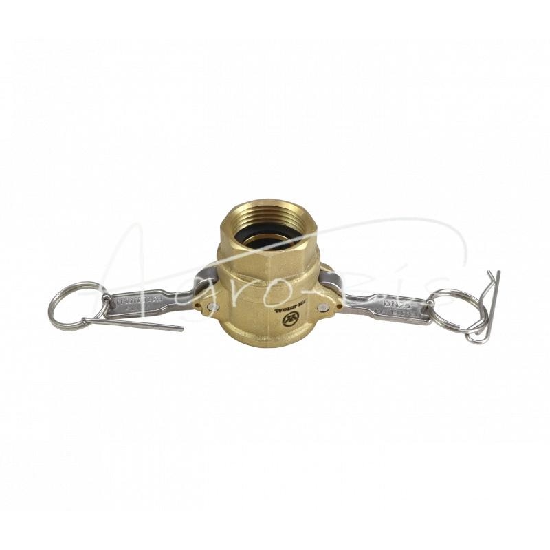 „Camlock“ jungties lizdas, D tipo, žalvaris, 1" x 25 mm, PZL HYDRAL - ZCMD25H