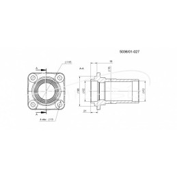 Z-036 Rolmus rotacinės žoliapjovės skriemulio tvirtinimo stebulė - 503601027/0