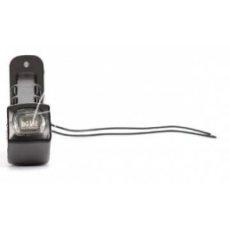 Ilgas priekinis/galinis kampinis ir šoninis gabaritinis žibintas W48 LED 12/24V vandeniui atsparus dešinysis su laidu - 238P