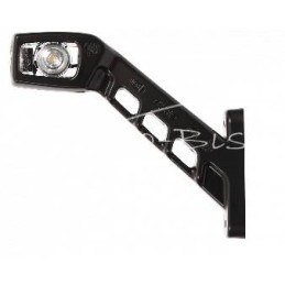 Ilgas priekinis/galinis kampinis ir šoninis gabaritinis žibintas, W48 LED, 12/24 V, atsparus vandeniui, kairysis, su laidu - 238