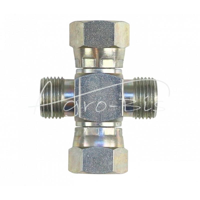 Jungtis – hidraulinė jungtis – keturių krypčių ABAB M18x1.5 12L - HS360