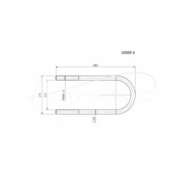 Priekabos spyruoklinis kilpos HL D83 69942425359K M20*1.5*135*320 Poliruotas - ST-11/HL