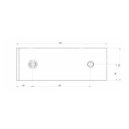 Trumpa apsauginė plokštė Kuhn boro plienas 200645 - 200645/B