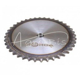 Grūdinto grandinės žvaigriovelis su flanšu, stebule 08B-1 Z-40 išorinis skersmuo - 166,7 mm MORGA - S08B140M