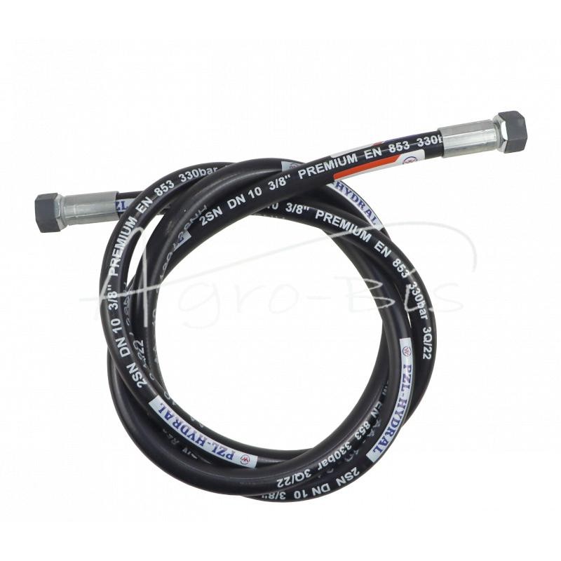 Hidraulinė žarna DKR/DKR G3/8" BSP DN10X2SN 330BAR L-2120 PZL HYDRAL - AA-10-2120/2SNH