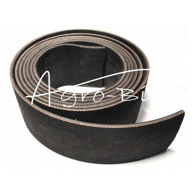 Plokščias transmisijos diržas, plotis - 400 mm, sutvirtintas audiniu, storis 4-8 mm - PT400