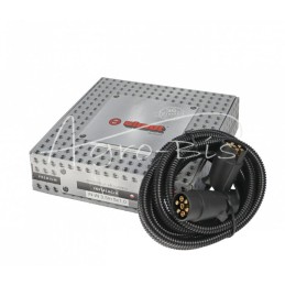 Priekabos prijungimo kabelis 5x1 3,5m, du kištukai, ELMOT PREMIUM vamzdis - 5x1x3,5PEL