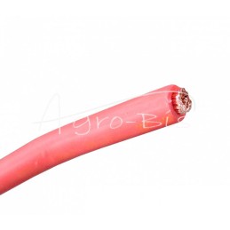 Suvirinimo užvedimo kabelis, akumuliatoriaus kabelis 1x50 gumuotas - lankstus raudonas Premium ELMOT , parduodamas metrais - KAB