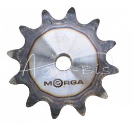 Grūdinto grandinės žvaigrio ratas su flanšu, stebule 20B-1 Z-12 išorinis skersmuo - 137 mm MORGA - S20B112M