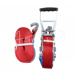 5T transportavimo diržas, 6 m pločio, 50 mm, su sagtimi, sustiprinta, 330 mm ERGO, su sertifikatu, MORGA - PT5T6M50EM