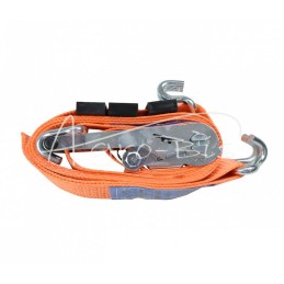 5T 3 m 3 taškų kėlimo diržo komplektas su sagtimi ir guminiu pamušalu 230 mm, su sertifikatu, MORGA standartas - PT5T3M50M