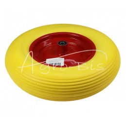 Karučio ratas 4.00-8 raudonas ratlankis ašis FI-12mm vientisas - KT400P