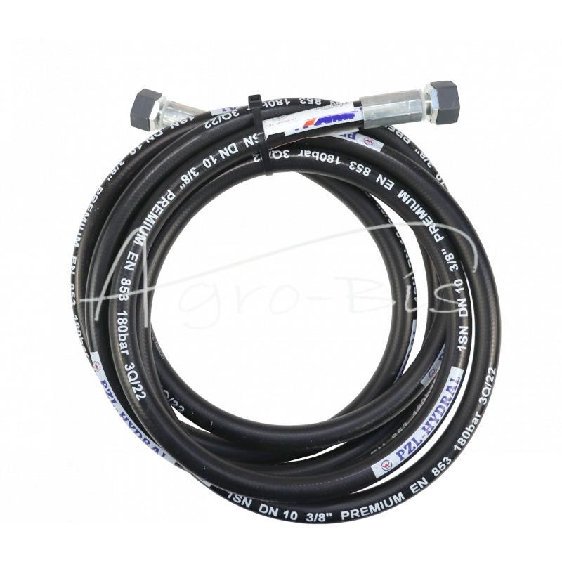 Hidraulinės žarnos sriegis M18x1.5 tiesus L-3500mm DN10-1SN 18MPa PZL HYDRAL - AA-10-3500/1SNH