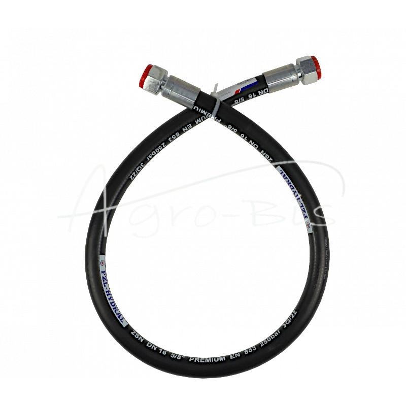 Hidraulinė žarna 250 bar sriegis M27x2 tiesus L-1100mm DN16-2SN PZL HYDRAL - AA-16-1100/2SNH