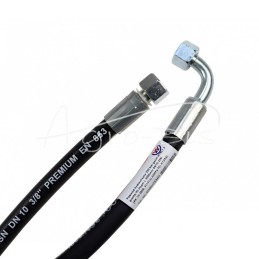 Hidraulinė žarna 330 barų sriegis M18x1.5 tiesi - alkūnė L-3000mm DN10-2SN 33MPa PZL HYDRAL - AK-10-3000/2SNH