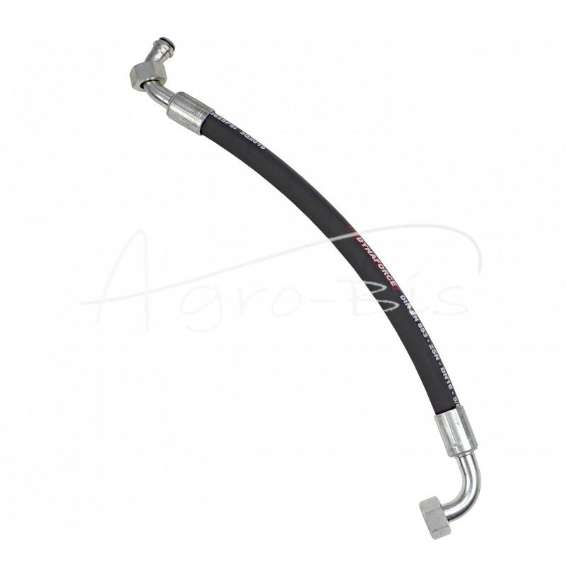 Hidraulinė žarna DN16 250bar alkūnė DKOL 90 DN16 M27X1.5 18L / alkūnė DKOL 90 DN16 M27X1.5 18L, L-430mm DN10-2SN PZL-HYDRAL - KK