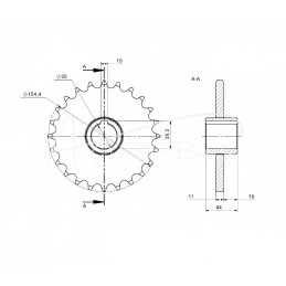 Grandininis ratas Z-24 Bizon Rolmus kombainas - 504002038/Z