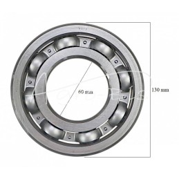 Vienos eilės rutulinis guolis 6312 FŁT Kraśnik - 6312 FŁT