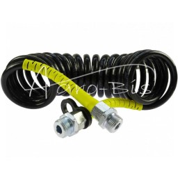 Spiralinis jungiamasis kabelis geltonu poliamido apvalkalu, išorinis sriegis 22x1,5 4,5 m ARCHIMEDES - 5016028022SA