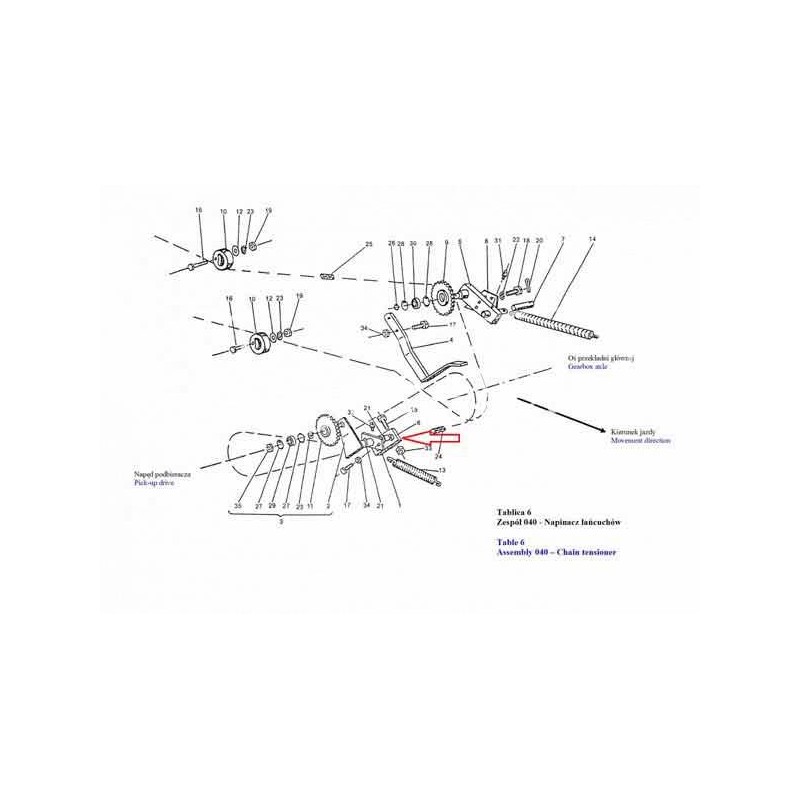 Sipma z-224 kvadratinių ryšulių preso svirtis - 2024040123/S