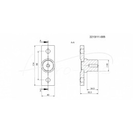Švaistiklio kaištis 2208040006 „Rolmus“ mėšlo kratytuvas - 221311005