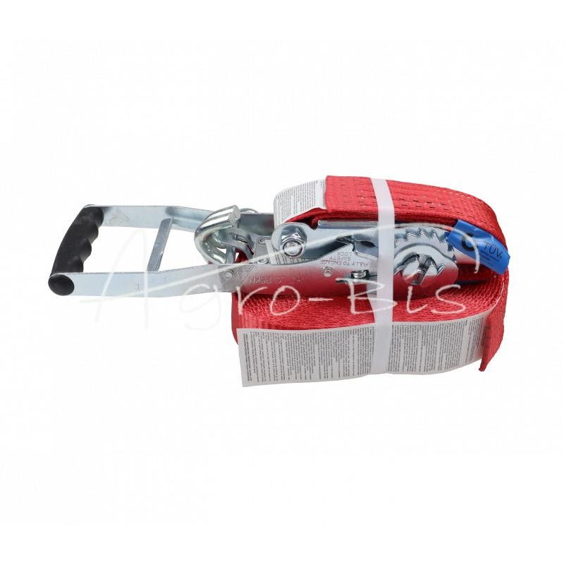 5T kėlimo diržas 10 m pločio 50 mm komplektas su sagtimi, sustiprinta 330 mm ERGO su sertifikatu, MORGA - PT5T10M50EM