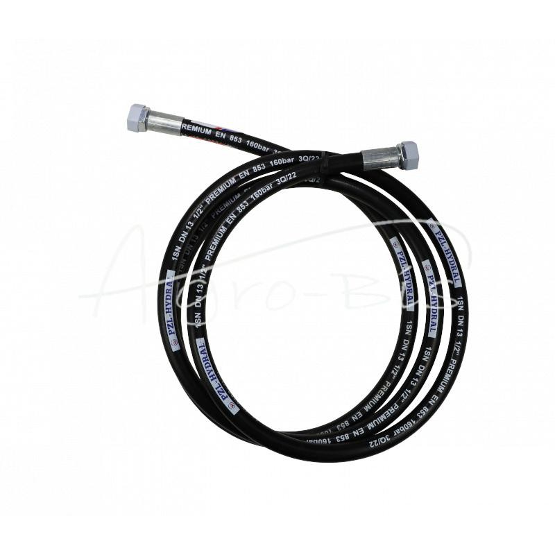 Hidraulinė žarna 160 bar sriegis M22x1.5 tiesi L-3000mm DN12-1SN 16.0MPa PZL HYDRAL - AA-13-3000/1SNH