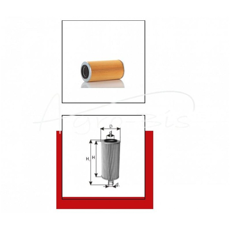 Alyvos filtro įdėklas Claas, Fendt - WO30-110X