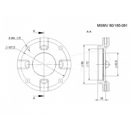 C-385 Rolmus priekinės pavaros sankabos dangtelis - 80185081