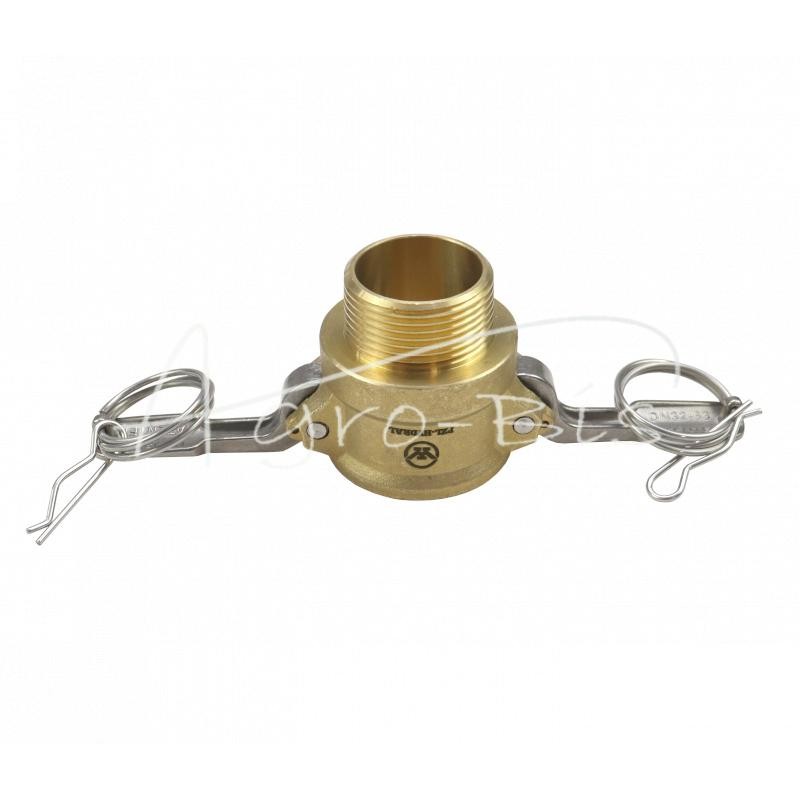 Camlock jungties lizdas, B tipo, žalvaris, 1 1/4" x 32 mm, PZL HYDRAL - ZCMB32H