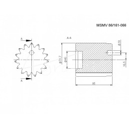 Galinio tilto reduktoriaus centrinis ratas Ursus C-385 Rolmus - 86161066