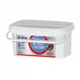 Granuliuota priemonė nuo pelių ir žiurkių nuodų 2,5 kg Bros - 049B
