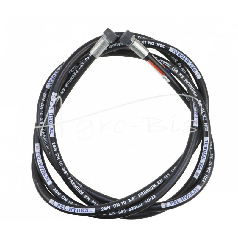 Hidraulinė žarna 330 bar sriegis M18x1,5 tiesi L-4000mm DN10-2SN 33MPa PZL HYDRAL - AA-10-4000/2SNH