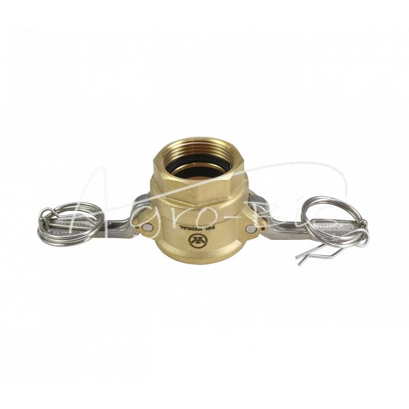 Camlock jungties lizdas, D tipo, žalvaris, 1 1/4" x 32 mm, PZL HYDRAL - ZCMD32H