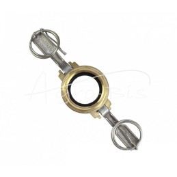 Camlock jungties lizdas, D tipo, žalvaris, 1 1/4" x 32 mm, PZL HYDRAL - ZCMD32H