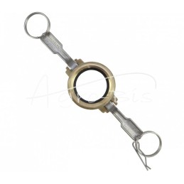 Camlock jungties lizdas, D tipo, žalvaris, 1 1/2" x 38 mm, PZL HYDRAL - ZCMD38H