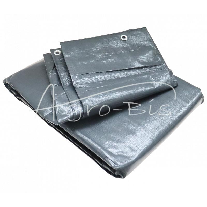 Brezentas 4x6m pilkas, svoris 200/m2, sutvirtintas MOTORRA - PLA4x6SZ