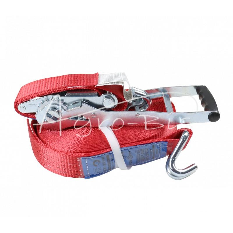 5T transportavimo diržas, 14 m pločio, 50 mm, su sagtimi, sustiprinta, 330 mm ERGO, su sertifikatu, MORGA - PT5T14M50EM