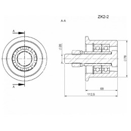 Pilnas grįžtamasis volas kastuvui Bulwa Z-632 Akpil Polska - ZK2-2