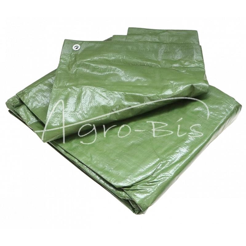 Brezentas 6x10m žalias, gramatūra 90/m2, sutvirtintas MOTORRA - PLA6x10Z