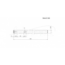 „Anna Rolmus“ bulvių kombaino sraigto velenas - 564447008