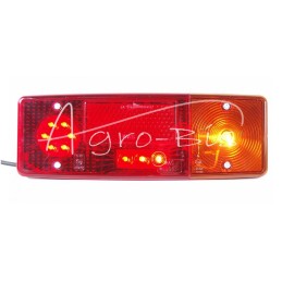 Galinis kombinuotas žibintas E-551 be numerio ženklo apšvietimo LED 12/24V dešinysis papildomas atšvaitas posūkio rodiklis vande