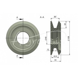 Neptun burokėlių kombaino volas - 541308034