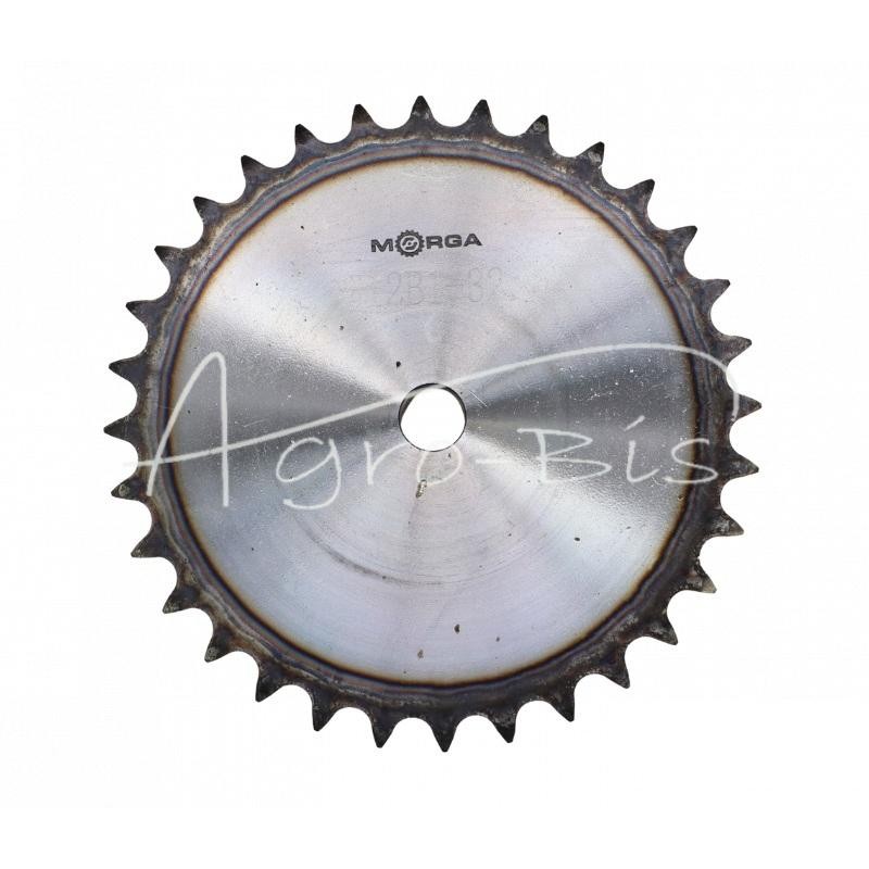 Grūdinto grandinės žvaigrio ratas su flanšu, stebule 12B-1 Z-32 išorinis skersmuo - 202,5 mm MORGA - S12B132M