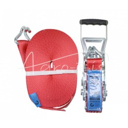 5T kėlimo diržas 16 m pločio 50 mm komplektas su sagtimi, sustiprinta 330 mm ERGO su sertifikatu, MORGA - PT5T16M50EM